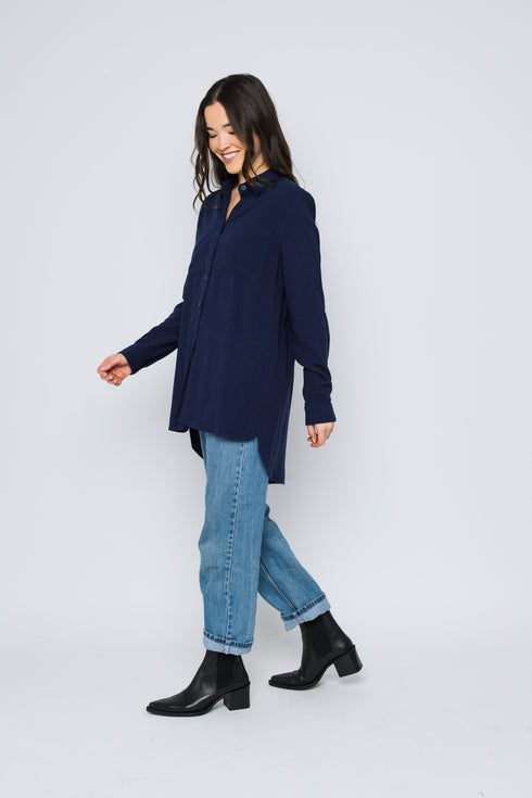 Blaine-Oversize Button-Up